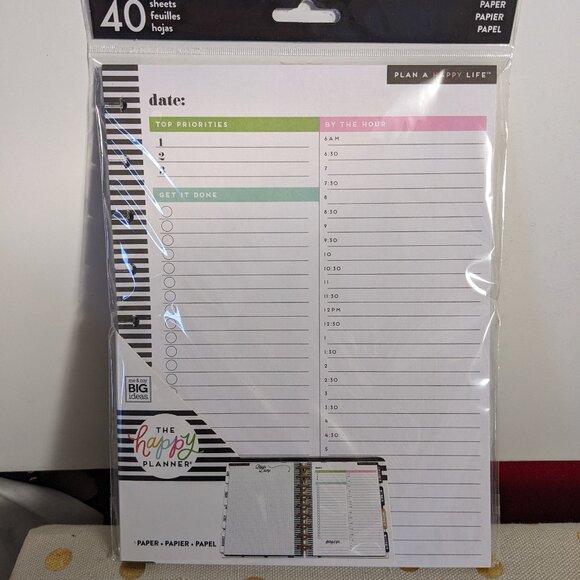 The Happy Planner NWT Plan a Happy Life Paper - Picture 1 of 3